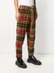 Uma Wang treated plaid check trousers