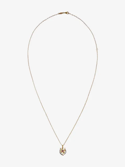 Dolce & Gabbana 18K white and yellow gold Good Luck ruby necklace