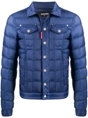 dsquared denim puffer jacket