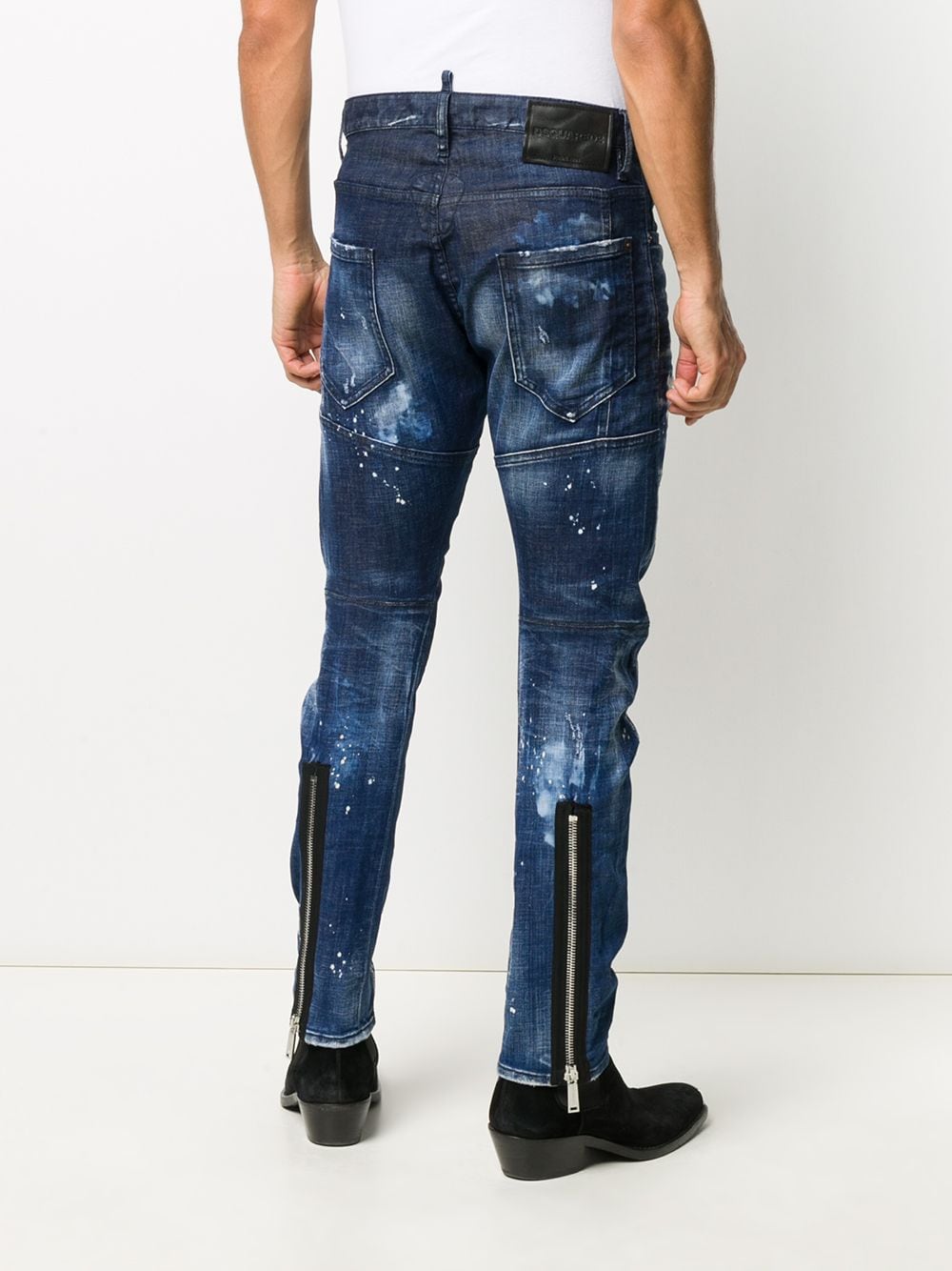 Dsquared2 Distressed ankle-zip Skinny Jeans - Farfetch
