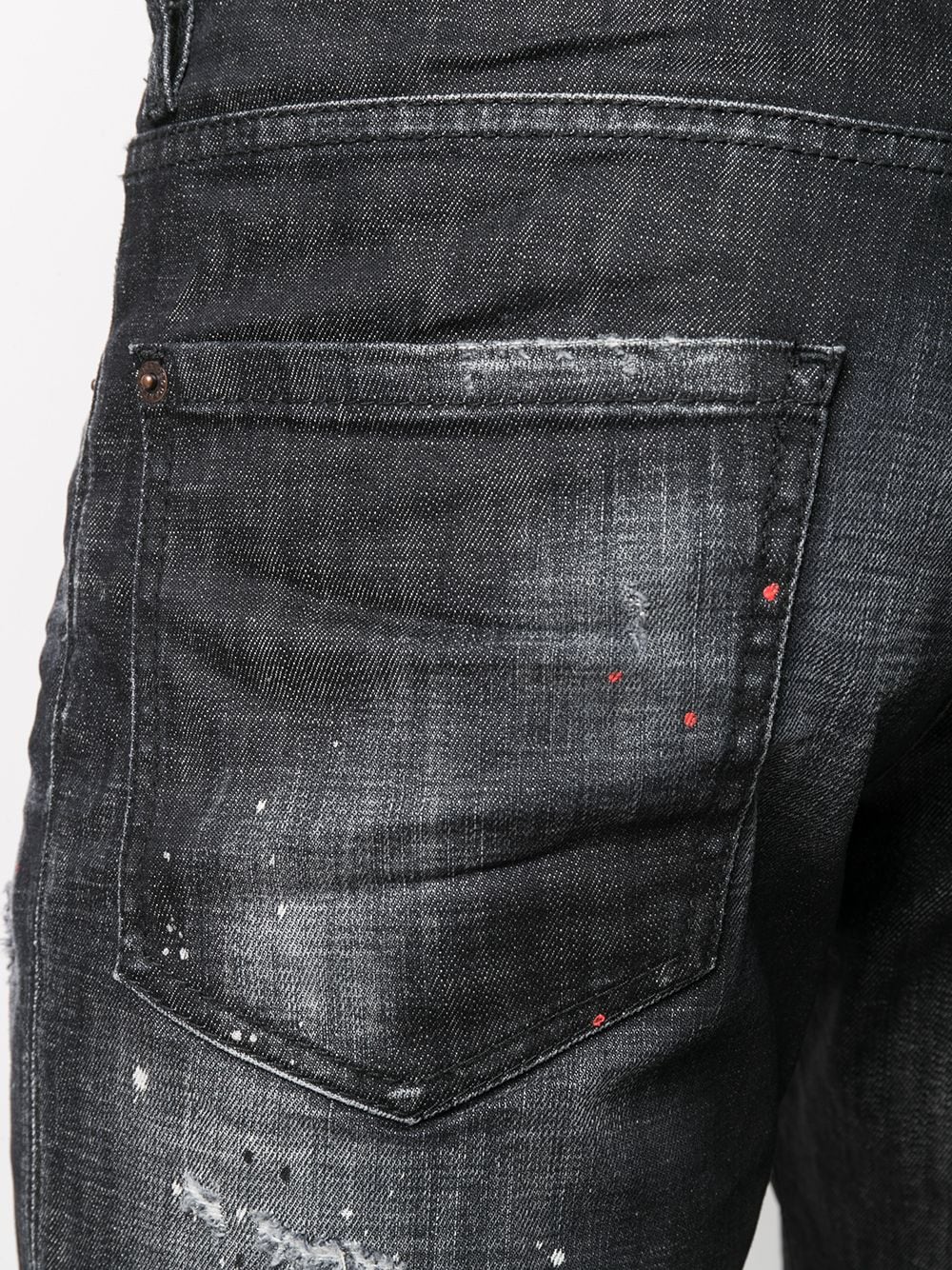 фото Dsquared2 прямые джинсы с прорезями