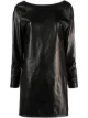 Image 1 of Dsquared2 long-sleeve leather dress