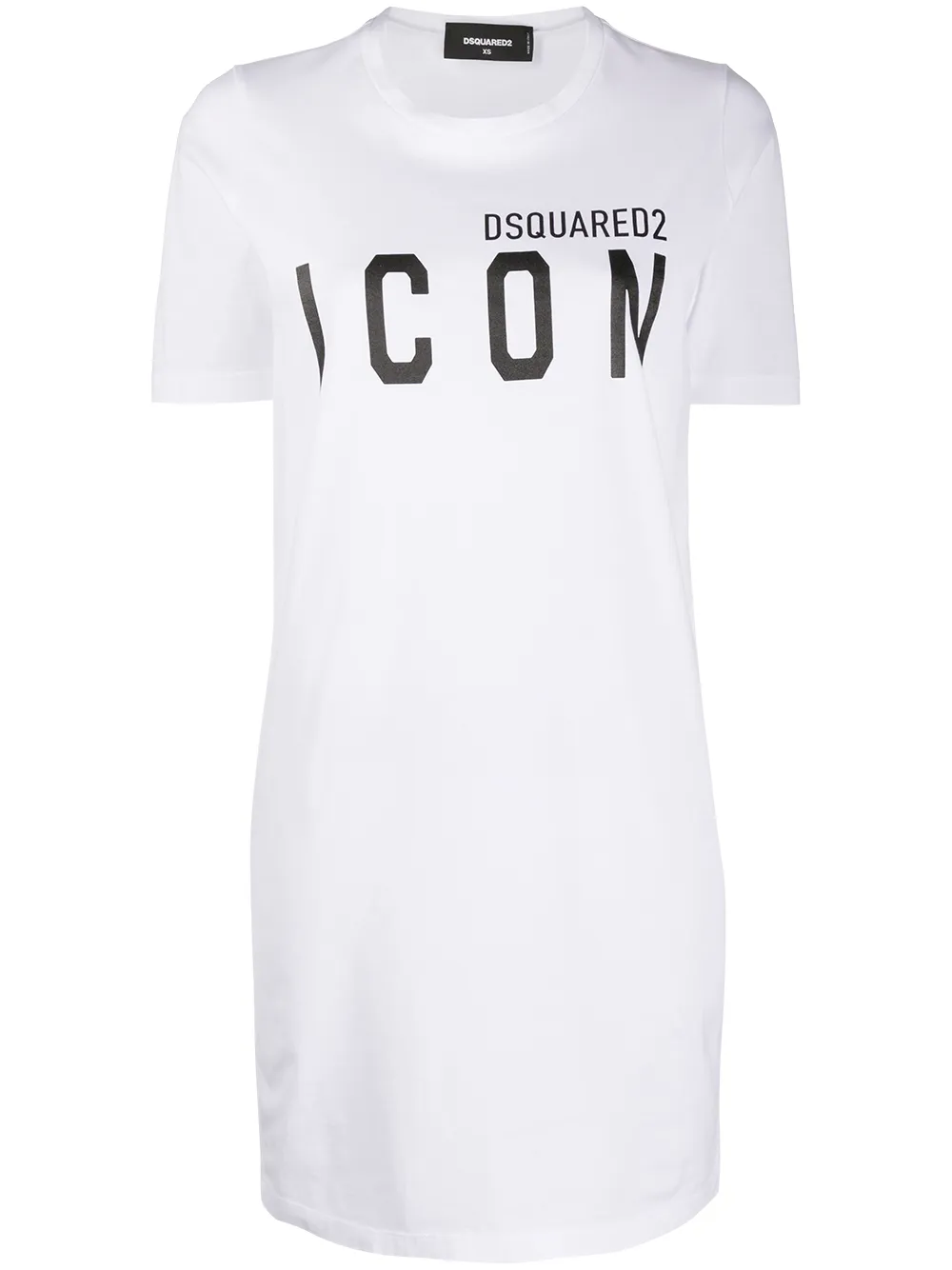 Cheap DSQUARED2 long-print T-shirt dress Women