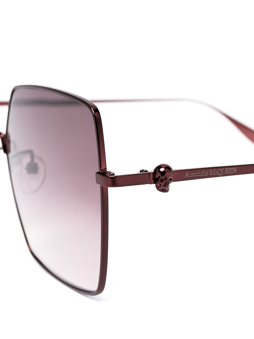 фото Alexander mcqueen eyewear солнцезащитные очки light skull в квадратной оправе