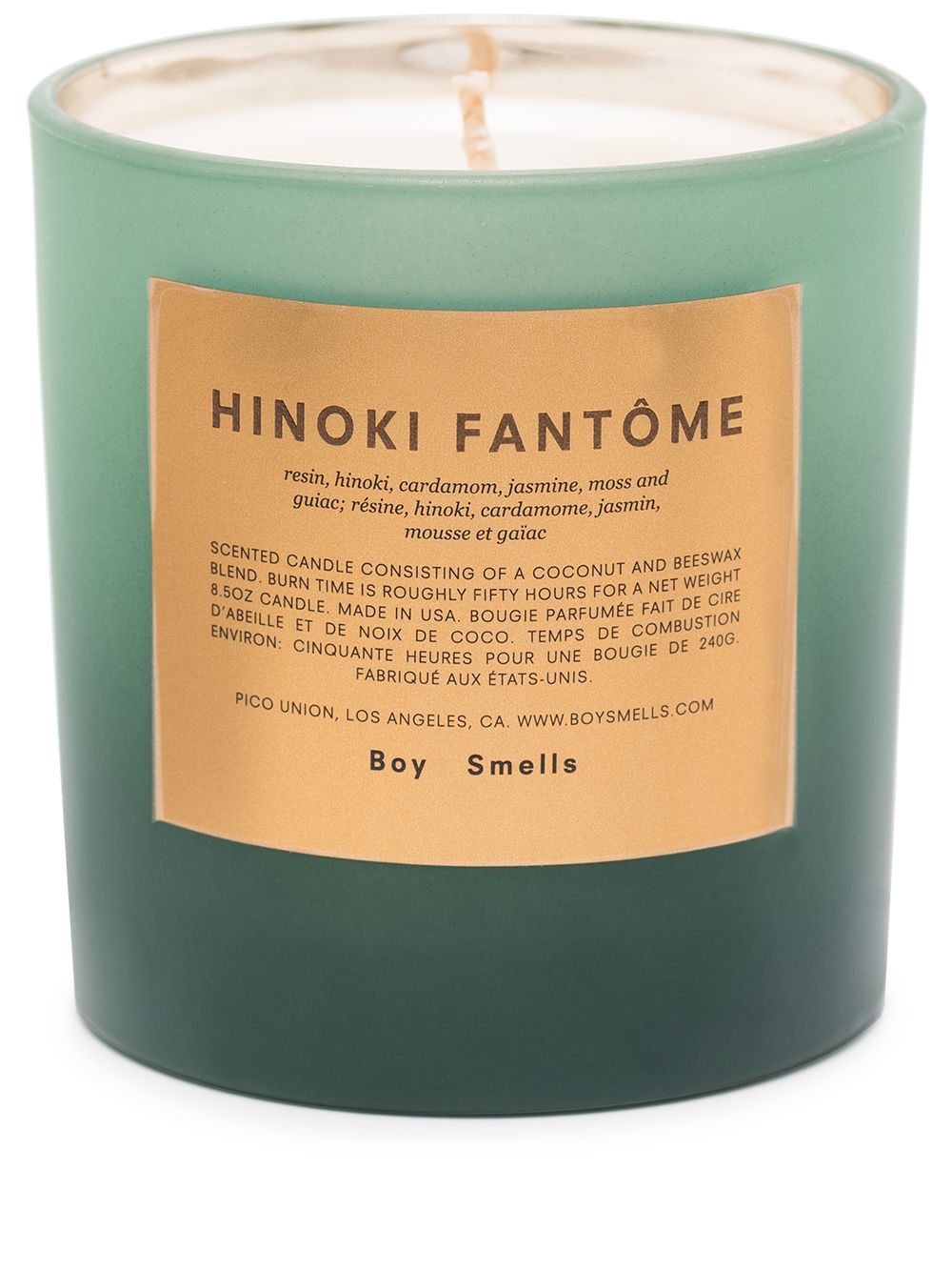 фото Boy smells свеча hinoki fantôme