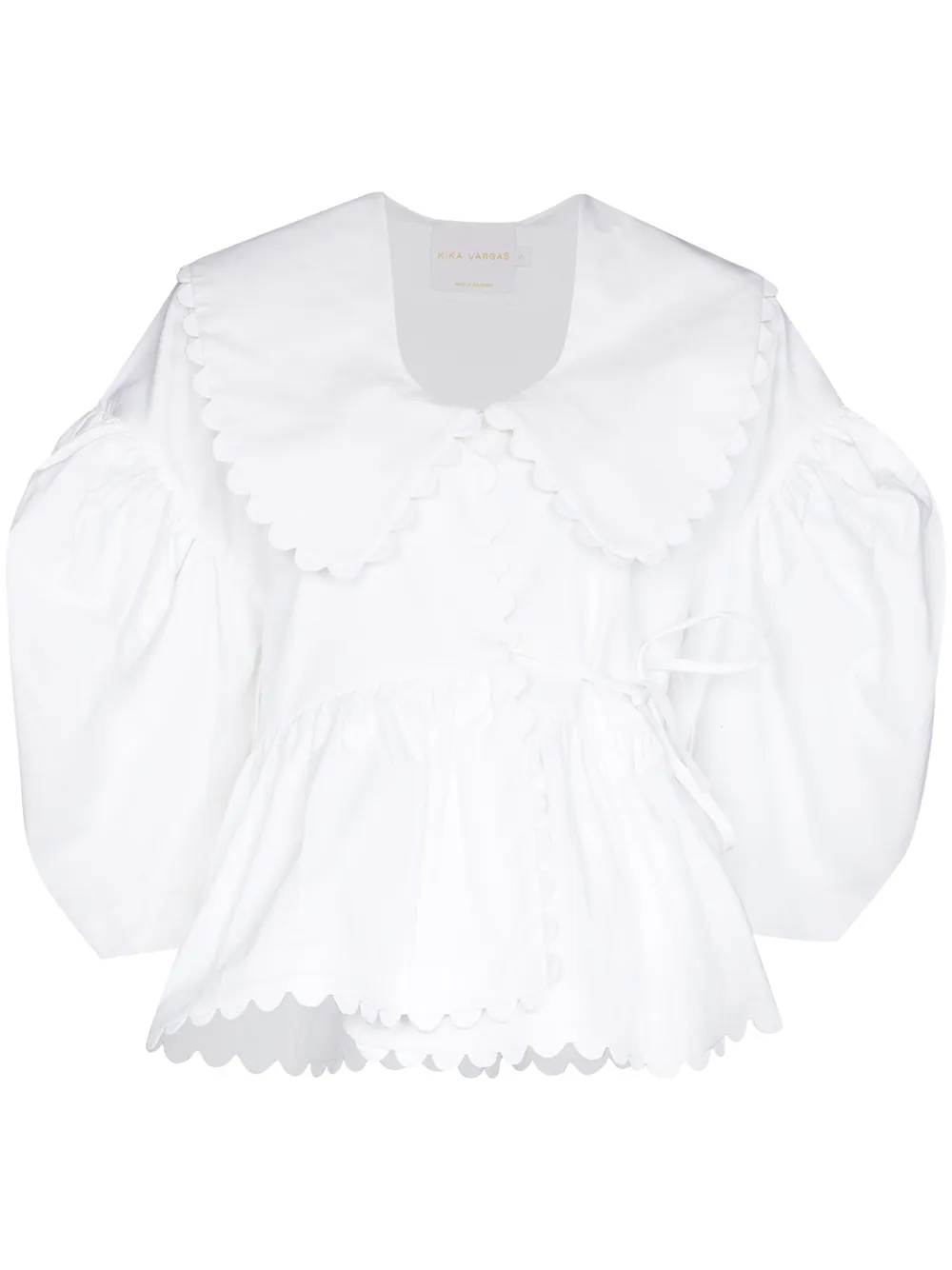 Kika Vargas блузка Shona с фестонами