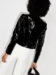RtA high-shine cropped jacket