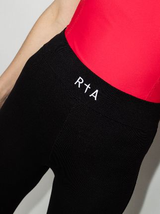 embroidered logo high-waisted leggings展示图