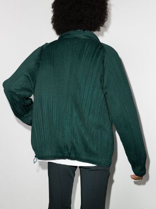 plissé layered bomber jacket展示图