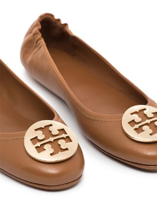 Minnie Travel leather ballerina shoes展示图