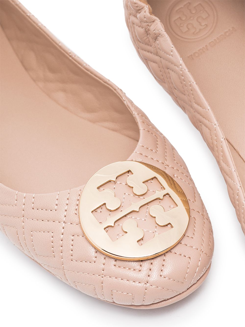 Image 2 of Tory Burch Minnie Travel quilted ballerina shoes