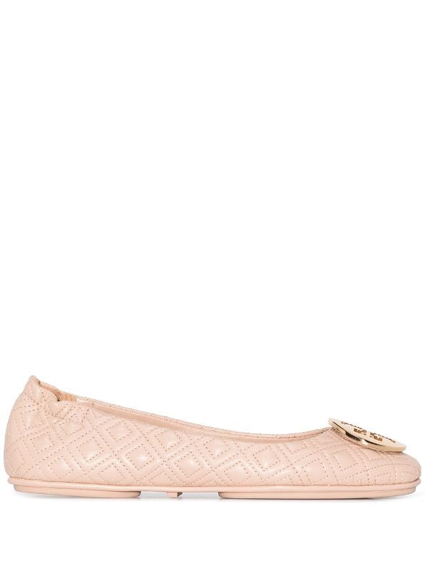Shop Tory Burch Minnie Travel quilted ballerina shoes with Express Delivery  - FARFETCH