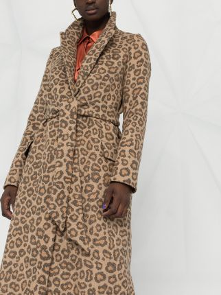 animal print jacquard coat展示图