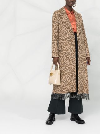 animal print jacquard coat展示图