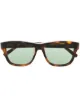 Image 1 of Brioni tortoiseshell square frame sunglasses