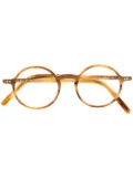 Lunor round-frame glasses - Brown