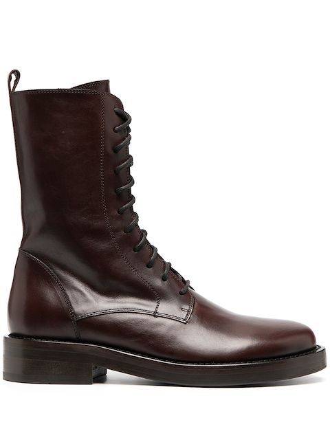 Ann Demeulemeester lace-up leather boots