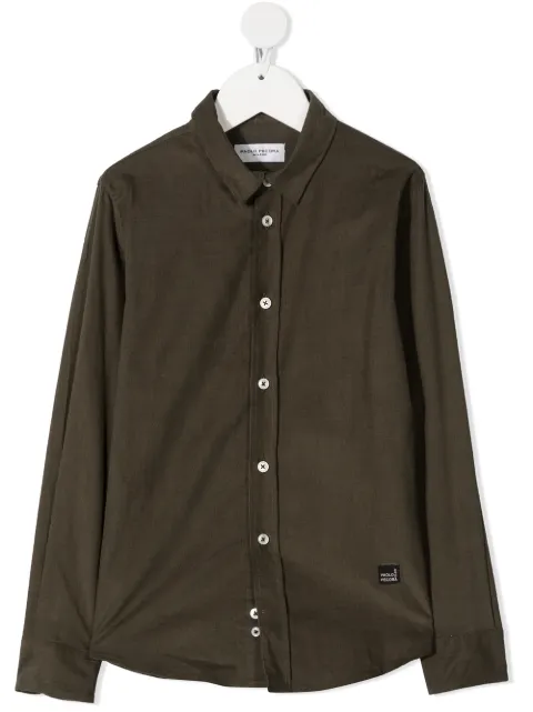 Paolo Pecora Kids dark green shirt