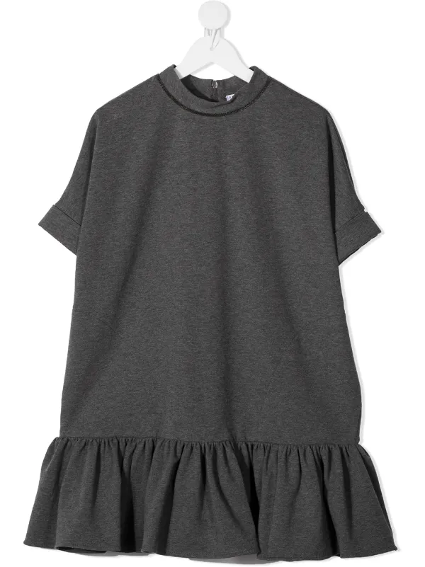 t shirt ruffle dress