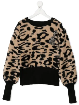 maglione leopardato