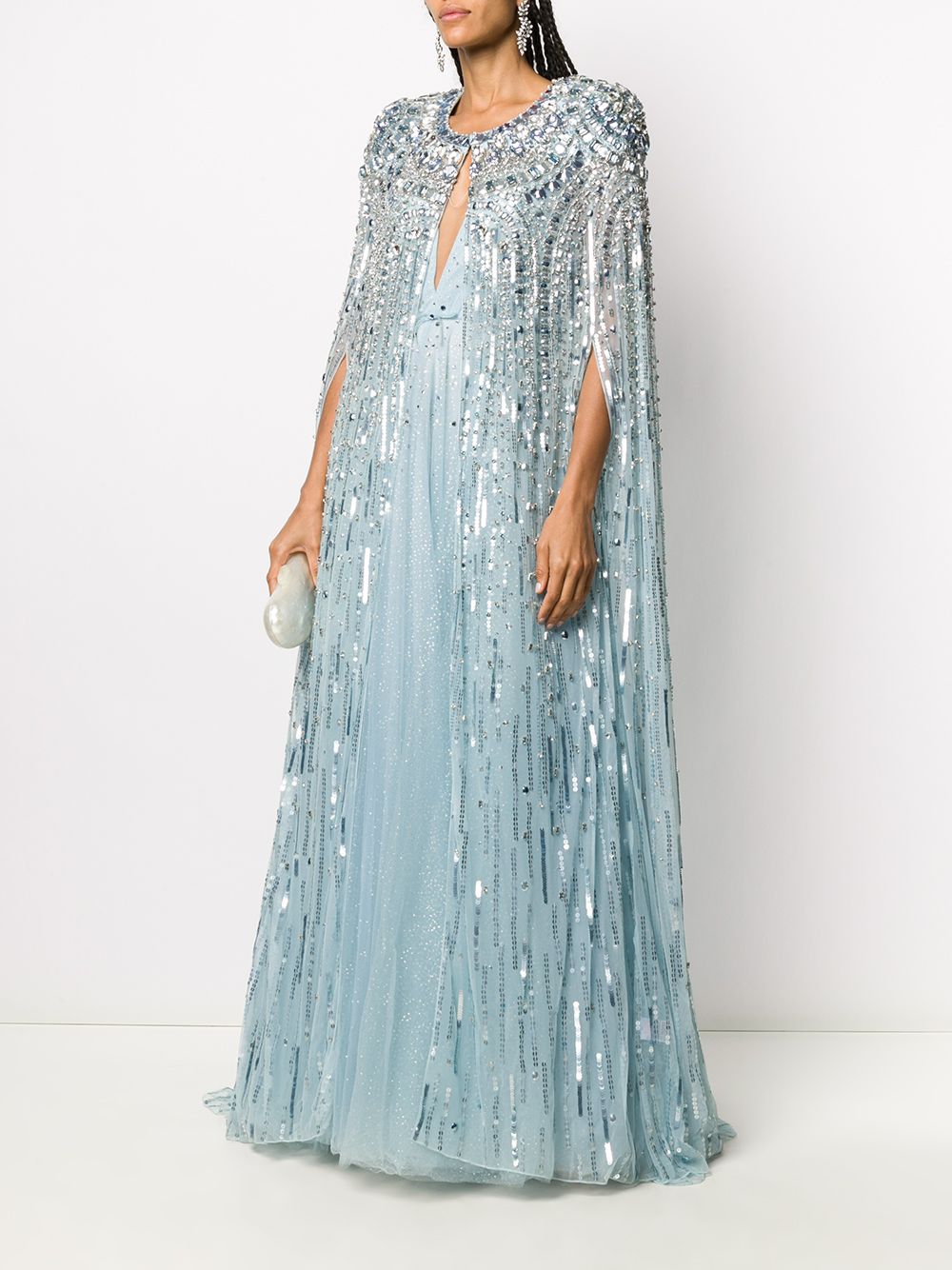 фото Jenny packham длинный декорированный кейп