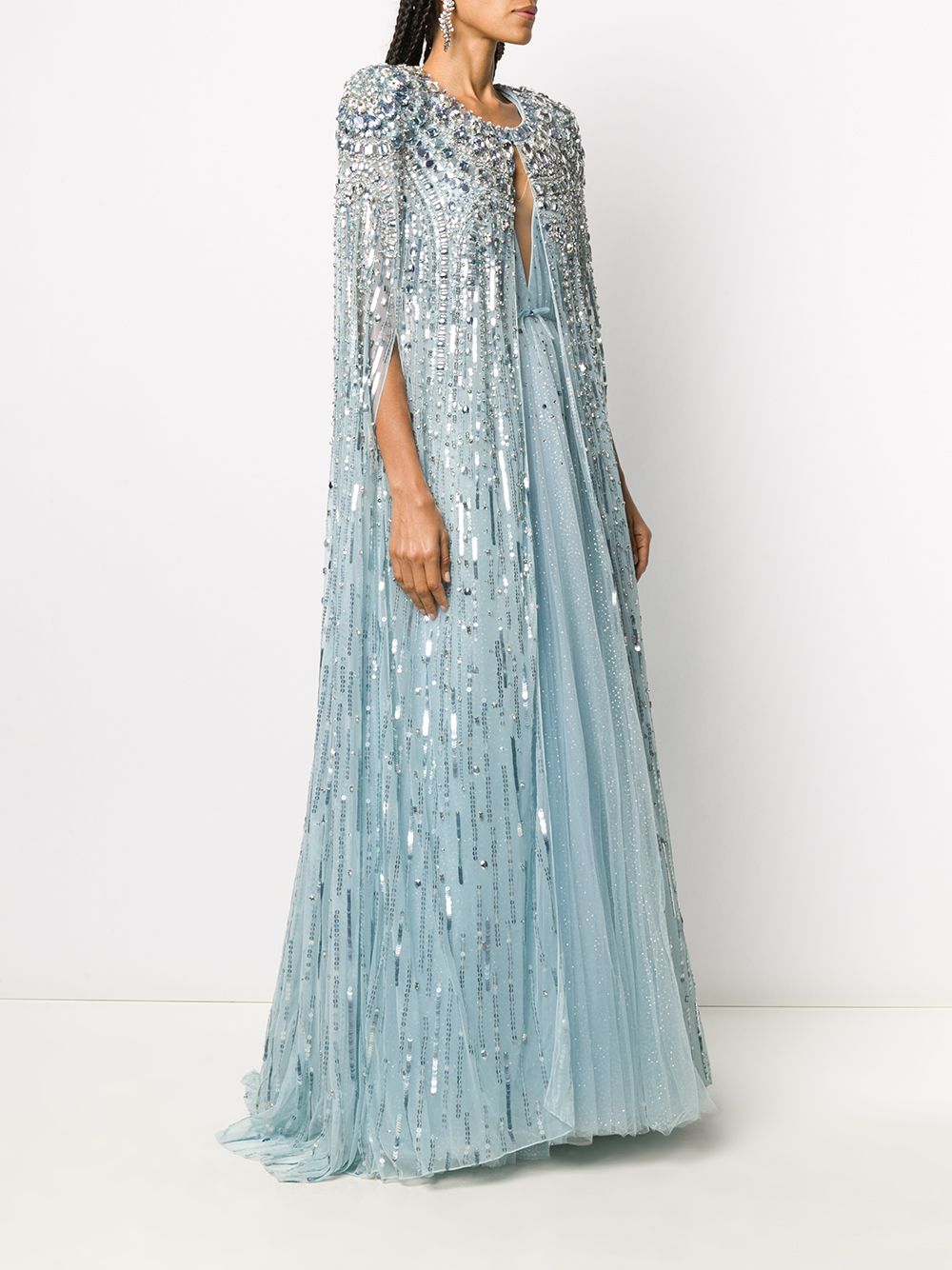 фото Jenny packham длинный декорированный кейп