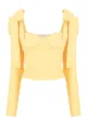 Image 1 of Aleksandre Akhalkatsishvili cropped sweetheart-neck top