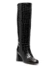 Image 2 of RED(V) embossed calf-length boots