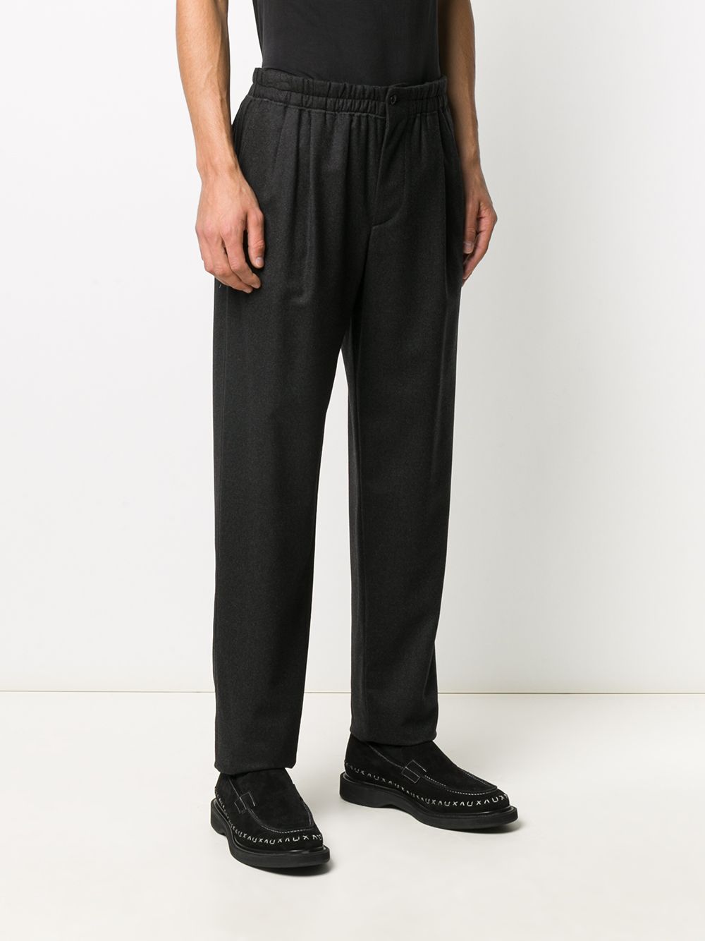 Shop Giorgio Armani mid-rise straight trousers with Express Delivery ...