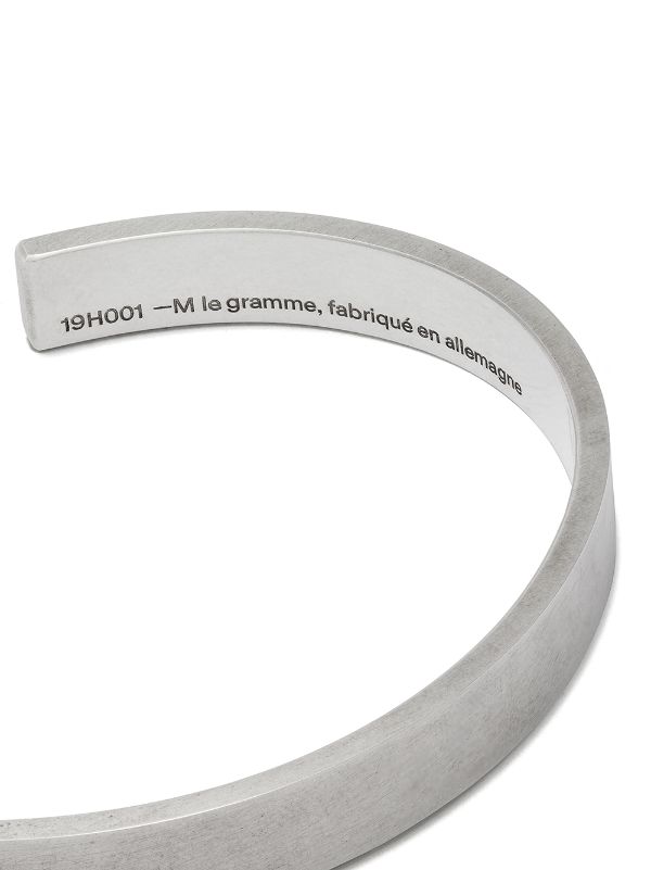 Le Gramme 21g Brushed Logo Bracelet - Farfetch