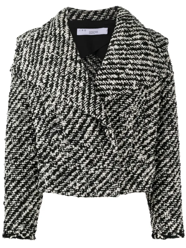 iro black tweed jacket