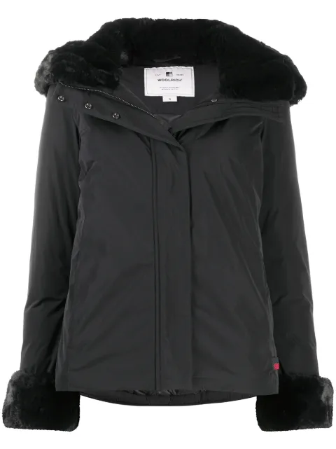 Woolrich faux fur trimmed puffer jacket