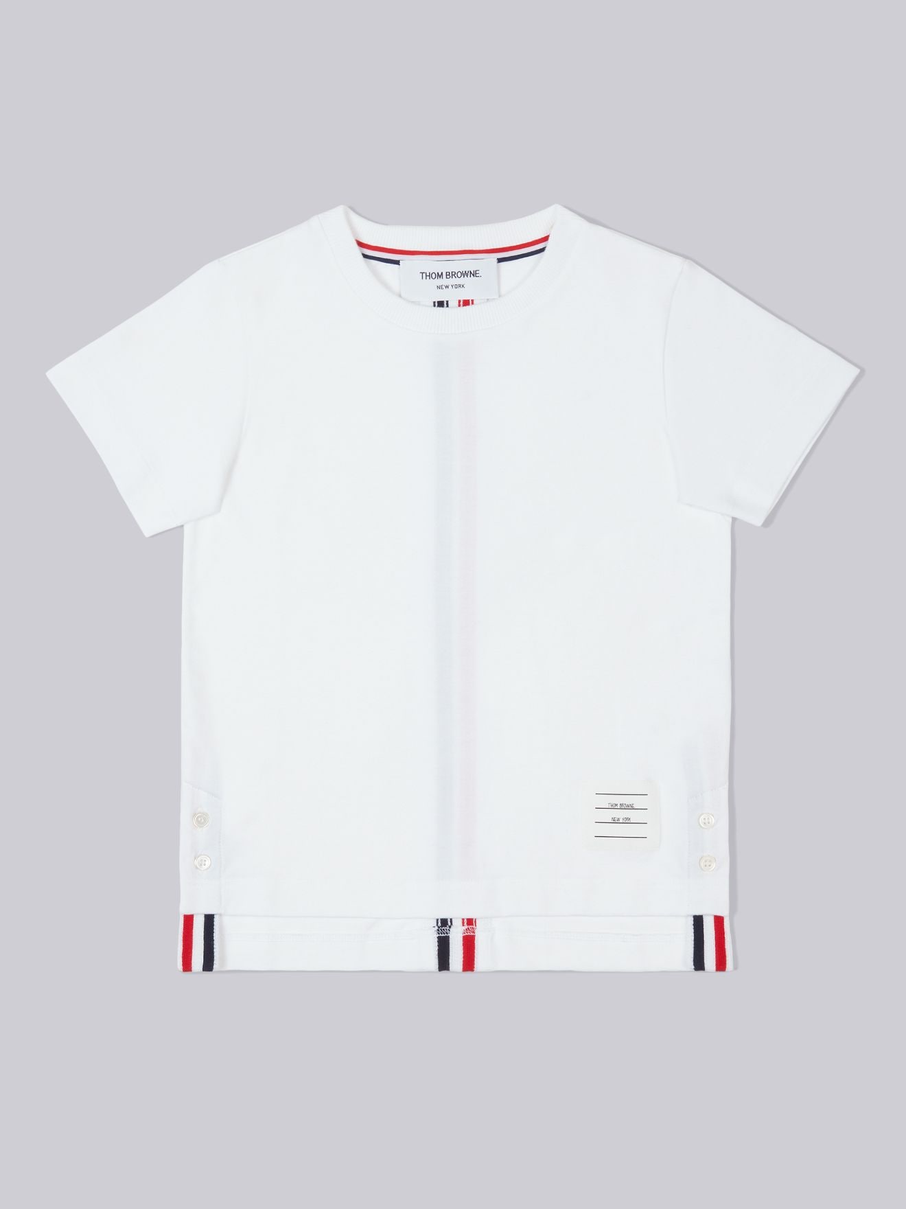 Thom Browne トムブラウン 襟刺繍長袖Tシャツ ロンT-