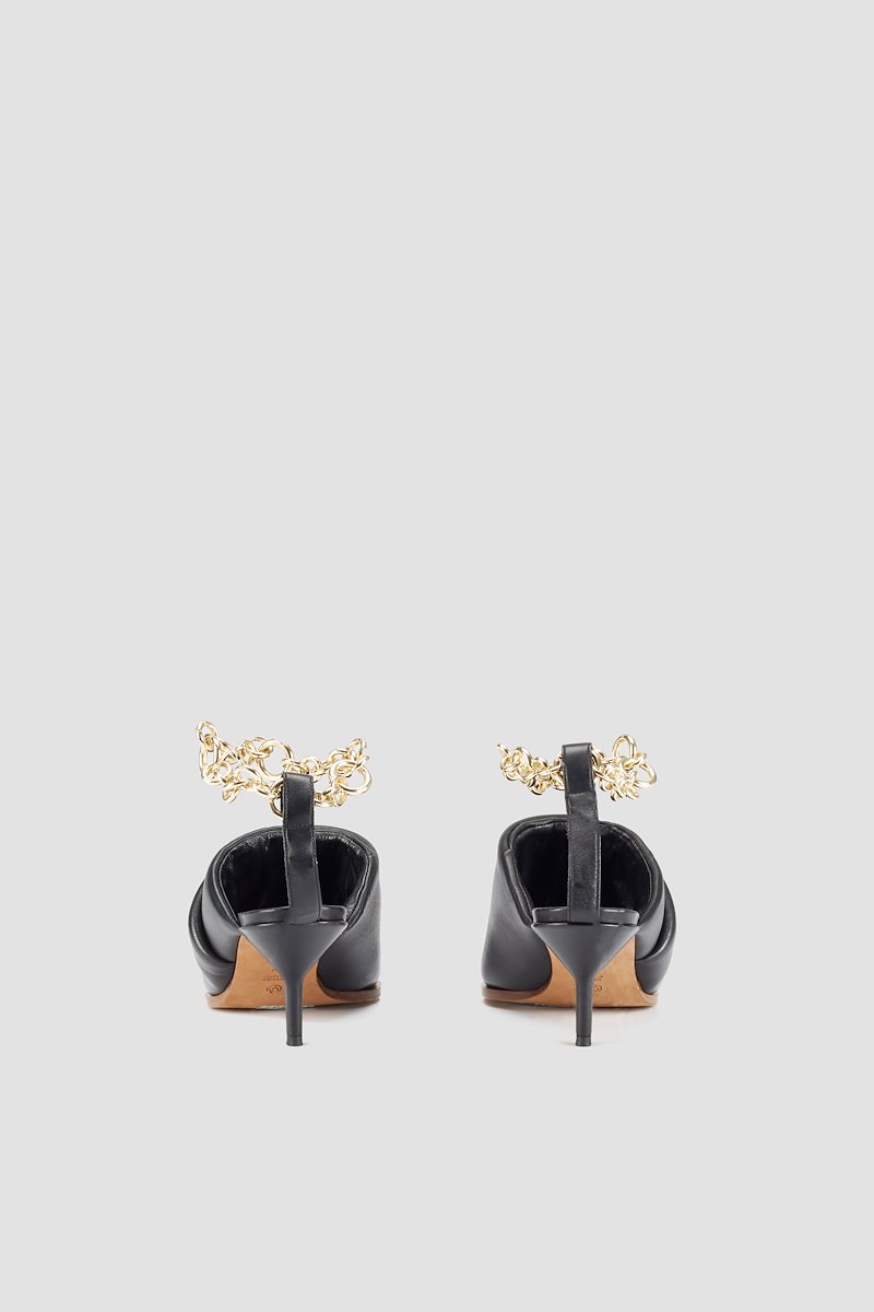 Georgia Chain Padded Mule-black #0 Georgia Chain Padded Mule, BLACK Furs & Skins->Lamb Skin Georgia Chain Padded Mule from 3.1 Phillip Lim. - 4