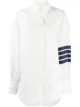 Image 1 of Thom Browne 4-Bar stripe oversize shirt
