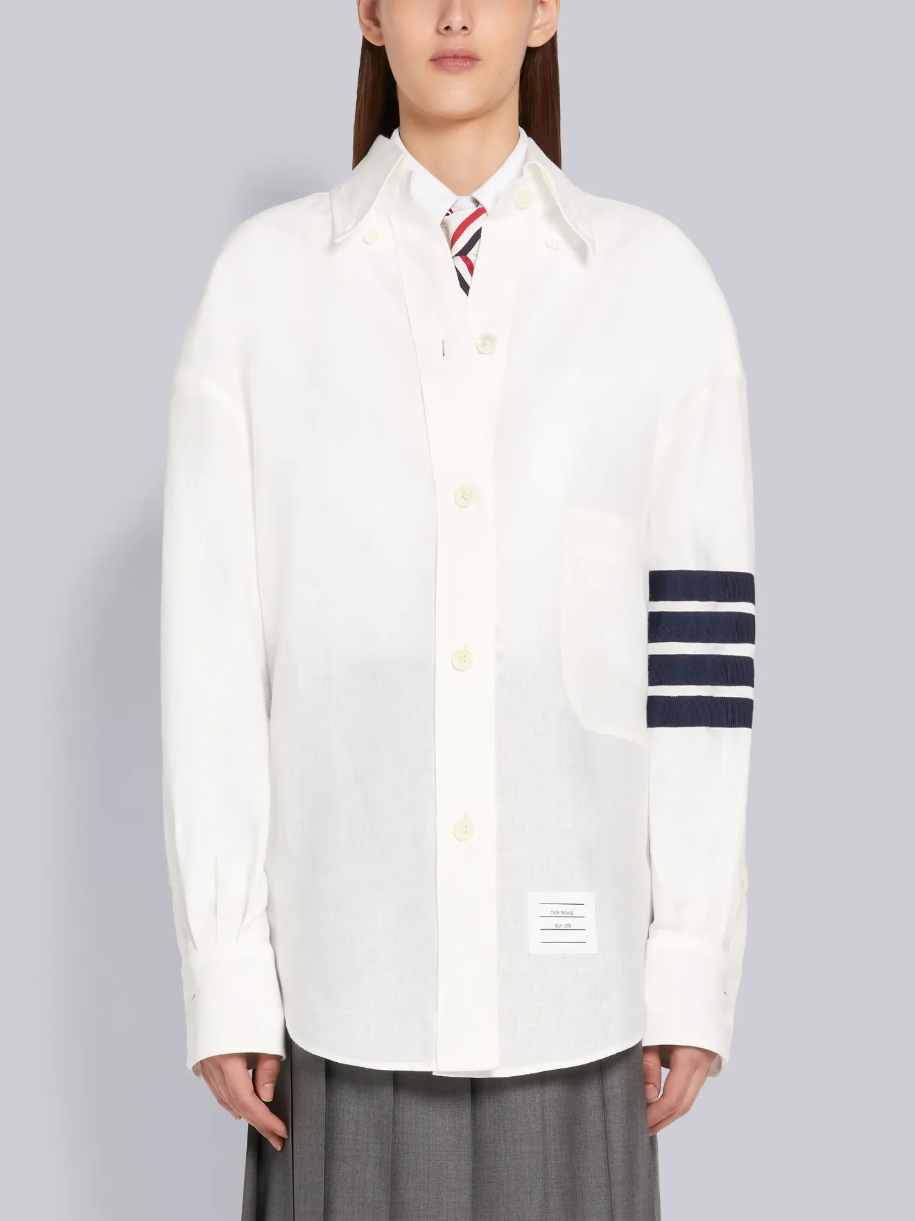 4-Bar Button Down Shirt | Thom Browne 