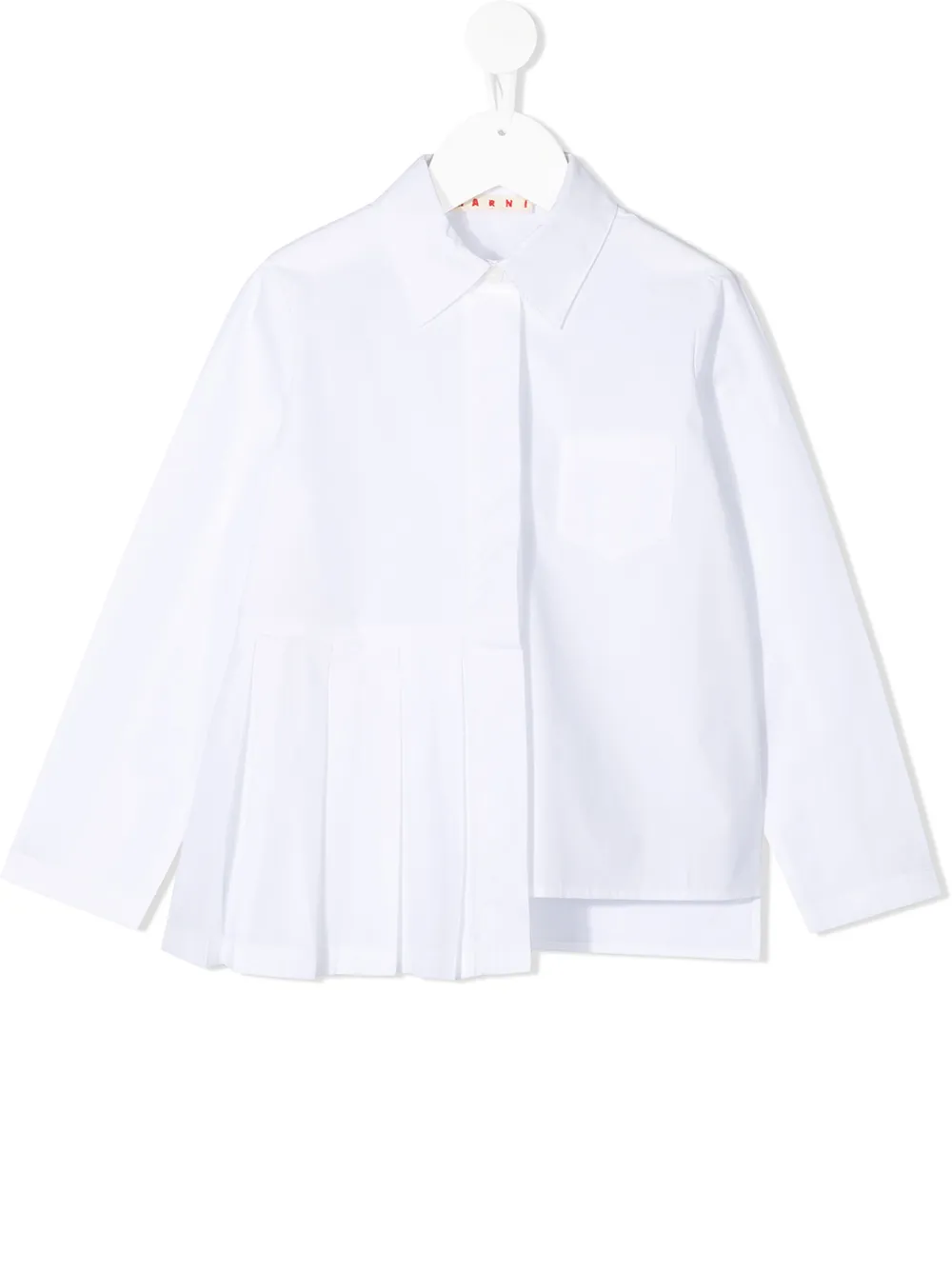 Marni Kids рубашка с асимметричным подолом