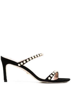 stuart weitzman black mules