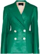 Image 1 of ANOUKI double-breasted faux-leather blazer