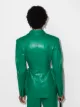 ANOUKI double-breasted faux-leather blazer