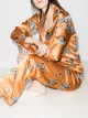 Image 2 of Olivia von Halle Zebra-print silk pyjamas