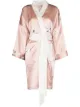 Image 1 of Olivia von Halle bird-print silk short robe