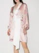 Image 2 of Olivia von Halle bird-print silk short robe