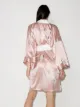 Olivia von Halle bird-print silk short robe