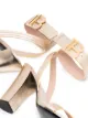 Balmain Stella 95mm metallic-effect sandals