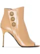 Image 1 of Balmain Sara 100mm leather ankle boots