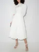 Image 2 of ANOUKI open-back long-sleeve shirt dress