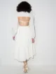 ANOUKI open-back long-sleeve shirt dress