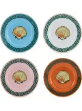 GINORI 1735 Viaggio di Nettuno flat bread plates (set of 4) - Blue