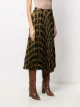 TWINSET chain print pleated skirt